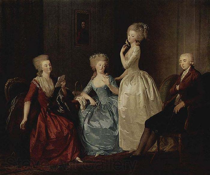 TISCHBEIN, Johann Heinrich Wilhelm Portrat der Grafin Saltykowa und ihrer Familie Norge oil painting art